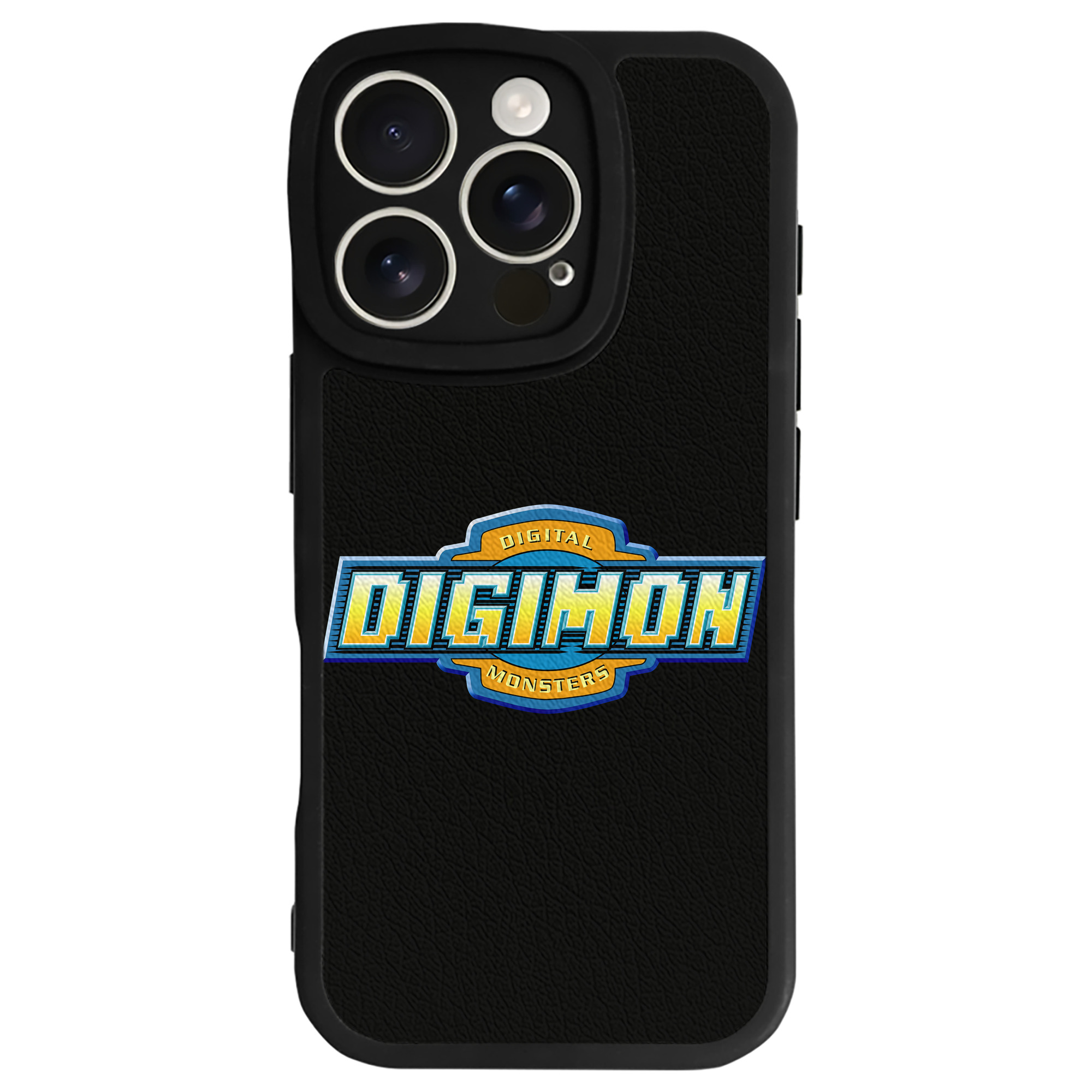 （画像用） Digimon デジタルモンスター/デジモン 【iPhone 16シリーズ対応】シリコンスマホケース（レザー調） 材質：シリコン